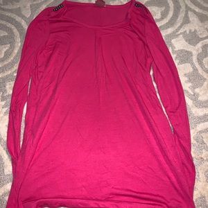 XL PINK BKE LOUNGE LONG SLEEVE SHIRT/TUNICA